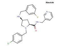 (4S)-1-(4-chlorobenzyl)-4-[(3-fluorobenzyl)amino]-N-(3-pyridinylmethyl)-L-prolinamide