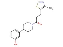 3-{1-[3-(4-methyl-1,3-thiazol-5-yl)propanoyl]piperidin-4-yl}phenol