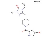 4-ethyl-5-({1-[(4R)-4-hydroxy-L-prolyl]-4-piperidinyl}methyl)-2-methyl-2,4-dihydro-3H-1,2,4-triazol-3-one dihydrochloride