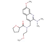N-{[2-(dimethylamino)-7-methoxy-3-quinolinyl]methyl}-N-(2-methoxyethyl)tetrahydro-2-furancarboxamide