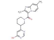 6-{1-[(2,7-dimethylimidazo[1,2-a]pyridin-3-yl)carbonyl]piperidin-3-yl}pyrimidin-4-ol