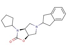 (3aS*,6aR*)-3-cyclopentyl-5-(2,3-dihydro-1H-inden-2-yl)hexahydro-2H-pyrrolo[3,4-d][1,3]oxazol-2-one