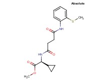 methyl (2S)-cyclopropyl[(4-{[2-(methylthio)phenyl]amino}-4-oxobutanoyl)amino]acetate