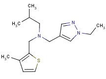 N-[(1-ethyl-1H-pyrazol-4-yl)methyl]-2-methyl-N-[(3-methyl-2-thienyl)methyl]propan-1-amine