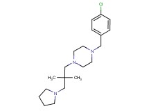 1-(4-chlorobenzyl)-4-[2,2-dimethyl-3-(1-pyrrolidinyl)propyl]piperazine