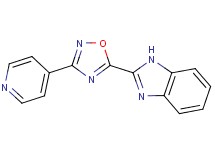 2-[3-(4-pyridinyl)-1,2,4-oxadiazol-5-yl]-1H-benzimidazole