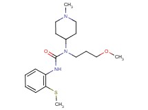 N-(3-methoxypropyl)-N-(1-methyl-4-piperidinyl)-N'-[2-(methylthio)phenyl]urea