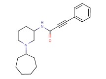 N-(1-cycloheptyl-3-piperidinyl)-3-phenyl-2-propynamide