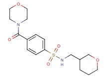 4-(4-morpholinylcarbonyl)-N-(tetrahydro-2H-pyran-3-ylmethyl)benzenesulfonamide