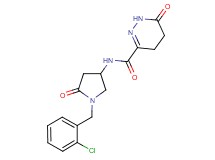 N-[1-(2-chlorobenzyl)-5-oxo-3-pyrrolidinyl]-6-oxo-1,4,5,6-tetrahydro-3-pyridazinecarboxamide