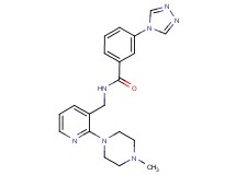 N-{[2-(4-methylpiperazin-1-yl)pyridin-3-yl]methyl}-3-(4H-1,2,4-triazol-4-yl)benzamide