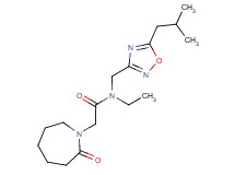N-ethyl-N-[(5-isobutyl-1,2,4-oxadiazol-3-yl)methyl]-2-(2-oxoazepan-1-yl)acetamide