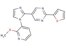2-(2-furyl)-5-[1-(2-methoxypyridin-3-yl)-1H-imidazol-2-yl]pyrimidine