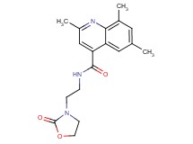 2,6,8-trimethyl-N-[2-(2-oxo-1,3-oxazolidin-3-yl)ethyl]-4-quinolinecarboxamide