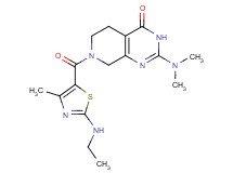 2-(dimethylamino)-7-{[2-(ethylamino)-4-methyl-1,3-thiazol-5-yl]carbonyl}-5,6,7,8-tetrahydropyrido[3,4-d]pyrimidin-4(3H)-one