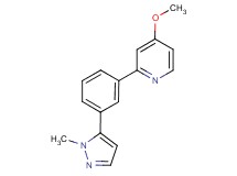 4-methoxy-2-[3-(1-methyl-1H-pyrazol-5-yl)phenyl]pyridine