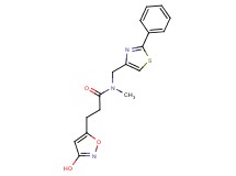 3-(3-hydroxy-5-isoxazolyl)-N-methyl-N-[(2-phenyl-1,3-thiazol-4-yl)methyl]propanamide
