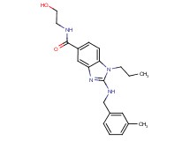N-(2-hydroxyethyl)-2-[(3-methylbenzyl)amino]-1-propyl-1H-benzimidazole-5-carboxamide