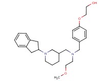 2-(4-{[{[1-(2,3-dihydro-1H-inden-2-yl)-3-piperidinyl]methyl}(2-methoxyethyl)amino]methyl}phenoxy)ethanol