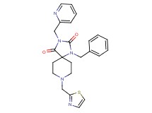 1-benzyl-3-(2-pyridinylmethyl)-8-(1,3-thiazol-2-ylmethyl)-1,3,8-triazaspiro[4.5]decane-2,4-dione