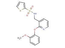 N-{[2-(2-methoxyphenoxy)-3-pyridinyl]methyl}-2-thiophenesulfonamide