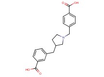 3-{[1-(4-carboxybenzyl)pyrrolidin-3-yl]methyl}benzoic acid