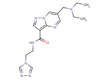 6-[(diethylamino)methyl]-N-[2-(4H-1,2,4-triazol-4-yl)ethyl]pyrazolo[1,5-a]pyrimidine-3-carboxamide