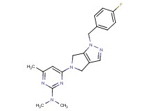4-[1-(4-fluorobenzyl)-4,6-dihydropyrrolo[3,4-c]pyrazol-5(1H)-yl]-N,N,6-trimethylpyrimidin-2-amine
