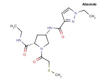 (4S)-N-ethyl-4-{[(1-ethyl-1H-pyrazol-3-yl)carbonyl]amino}-1-[(methylthio)acetyl]-L-prolinamide