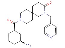 9-{[rel-(1R,3S)-3-aminocyclohexyl]carbonyl}-2-(4-pyridinylmethyl)-2,9-diazaspiro[5.5]undecan-3-one dihydrochloride