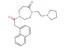1-(1-naphthylacetyl)-4-[2-(1-pyrrolidinyl)ethyl]-1,4-diazepan-5-one