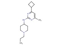 4-cyclobutyl-6-methyl-N-(1-propylpiperidin-4-yl)pyrimidin-2-amine