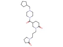 5-{[4-(cyclopentylmethyl)-1-piperazinyl]carbonyl}-1-[3-(2-oxo-1-pyrrolidinyl)propyl]-2-piperidinone