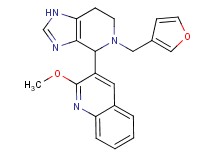 3-[5-(3-furylmethyl)-4,5,6,7-tetrahydro-1H-imidazo[4,5-c]pyridin-4-yl]-2-methoxyquinoline