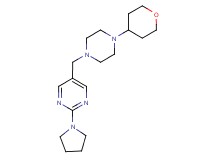 2-pyrrolidin-1-yl-5-{[4-(tetrahydro-2H-pyran-4-yl)piperazin-1-yl]methyl}pyrimidine