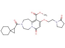 methyl 7-oxo-9-[2-(2-oxo-1-pyrrolidinyl)ethoxy]-3-(spiro[2.5]oct-1-ylcarbonyl)-1,2,3,4,5,7-hexahydropyrido[1,2-d][1,4]diazepine-10-carboxylate