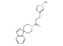 1'-[3-(1-methyl-1H-pyrazol-4-yl)propanoyl]spiro[indene-1,4'-piperidine]