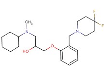 1-[cyclohexyl(methyl)amino]-3-{2-[(4,4-difluoropiperidin-1-yl)methyl]phenoxy}propan-2-ol