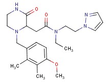 N-ethyl-2-[1-(4-methoxy-2,3-dimethylbenzyl)-3-oxo-2-piperazinyl]-N-[2-(1H-pyrazol-1-yl)ethyl]acetamide