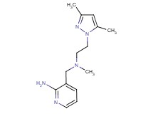 3-{[[2-(3,5-dimethyl-1H-pyrazol-1-yl)ethyl](methyl)amino]methyl}pyridin-2-amine