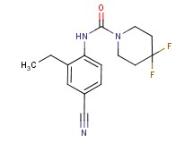 N-(4-cyano-2-ethylphenyl)-4,4-difluoropiperidine-1-carboxamide
