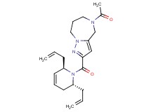 5-acetyl-2-{[(2R*,6R*)-2,6-diallyl-3,6-dihydropyridin-1(2H)-yl]carbonyl}-5,6,7,8-tetrahydro-4H-pyrazolo[1,5-a][1,4]diazepine