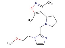 4-(1-{[1-(2-methoxyethyl)-1H-imidazol-2-yl]methyl}pyrrolidin-2-yl)-3,5-dimethylisoxazole