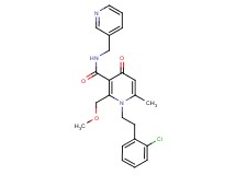 1-[2-(2-chlorophenyl)ethyl]-2-(methoxymethyl)-6-methyl-4-oxo-N-(3-pyridinylmethyl)-1,4-dihydro-3-pyridinecarboxamide
