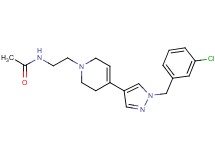 N-{2-[4-[1-(3-chlorobenzyl)-1H-pyrazol-4-yl]-3,6-dihydropyridin-1(2H)-yl]ethyl}acetamide