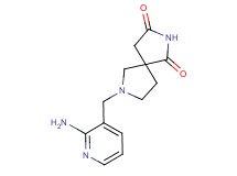 7-[(2-aminopyridin-3-yl)methyl]-2,7-diazaspiro[4.4]nonane-1,3-dione