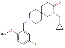2-(cyclopropylmethyl)-9-(5-fluoro-2-methoxybenzyl)-2,9-diazaspiro[5.5]undecan-3-one