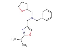 N-benzyl-1-(2-isopropyl-1,3-oxazol-4-yl)-N-(tetrahydrofuran-2-ylmethyl)methanamine