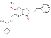 3-{[(1-cyclobutylethyl)amino]methyl}-2-methoxy-6-(2-pyridin-2-ylethyl)-6,7-dihydro-5H-pyrrolo[3,4-b]pyridin-5-one