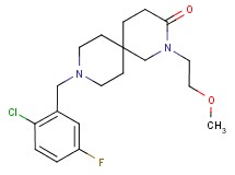 9-(2-chloro-5-fluorobenzyl)-2-(2-methoxyethyl)-2,9-diazaspiro[5.5]undecan-3-one